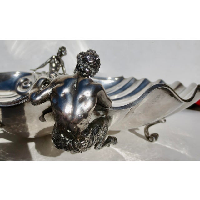 Metal Italian 800 Silver Centerbowl Circa 1930s For Sale - Image 7 of 12