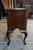 Vintage New England Queen Anne Style Cherry Lowboy Scalloped Chest Console Table For Sale - Image 14 of 18