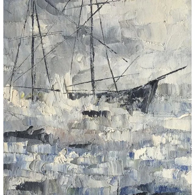 Gilles Berger, Paysage lacustre, 1932, Oil on Canvas For Sale - Image 5 of 8