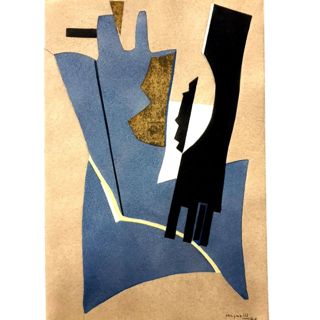 (after) Alberto Magnelli - Composition - Pochoir Conditions: excellent 32 x 24 cm 1956 XXe siècle, San Lazzaro Alberto...