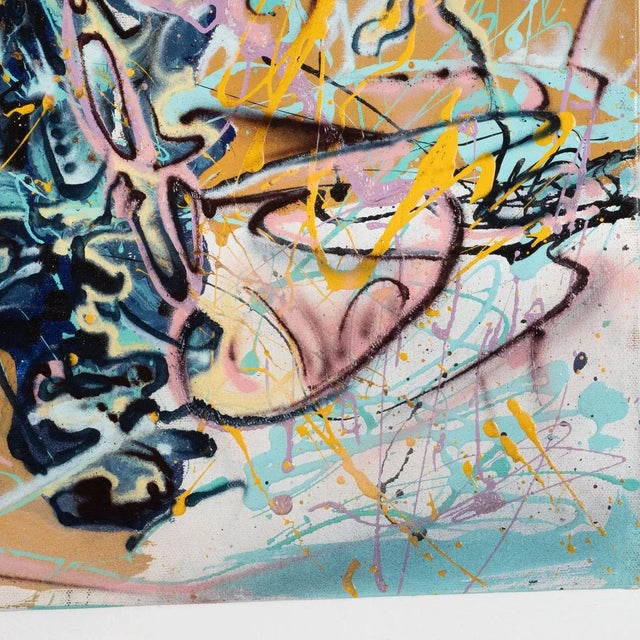 2000 - 2009 "Portrait of Man in Suit" Contemporary Modernist Abstract Figurative Oil Painting by Costain For Sale - Image 5 of 8