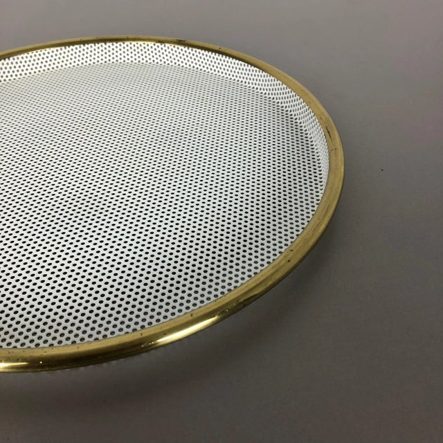 1960s French Rigituelle Metal Tray in the style of Mathieu Mategot, 1960s For Sale - Image 5 of 16