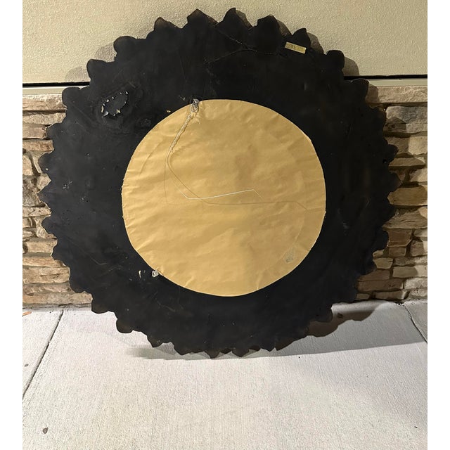Hollywood Regency Vintage Extra Large Sunburst 52” Mirror For Sale - Image 4 of 11