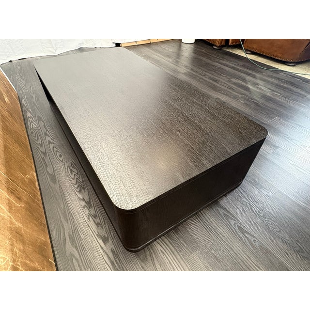 Contemporary Rh Ligné Open Rectangular Coffee Table – 64" American White Oak | Architectural Open Plinth Design | Julie Lawrence Collection For Sale - Image 3 of 18