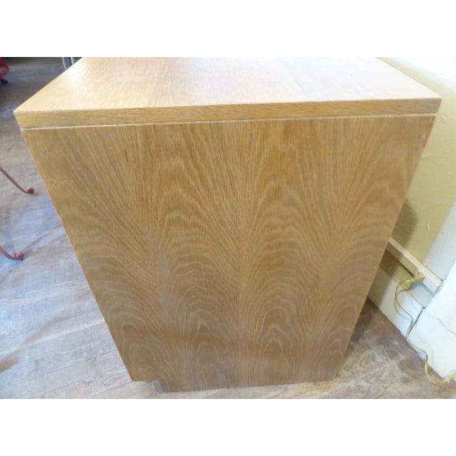 Late 20th Century Vintage Modern Oak Bedside Chests - a Pair For Sale - Image 5 of 8