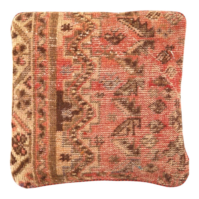 Pasargad Vintage Hand Knotted Farahan Rug Pillow For Sale