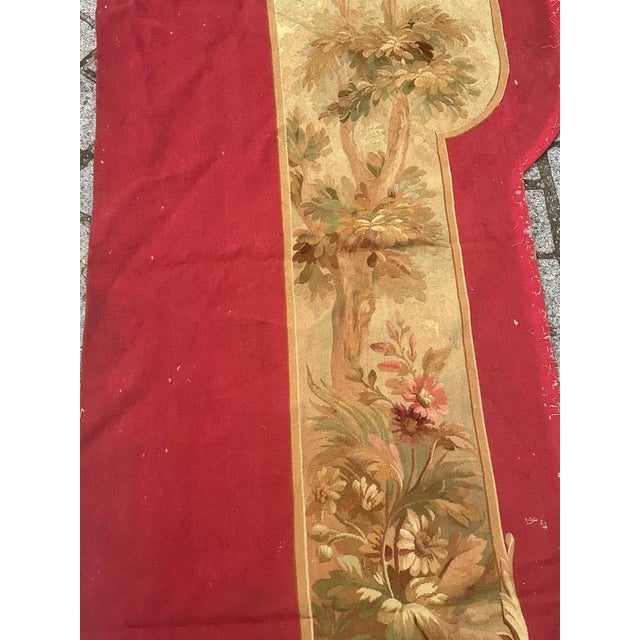 Antique French Handwoven Aubusson Tapestry for Valance, 1890s For Sale - Image 3 of 18