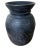 1960s Rustic Black Hand Turned Wood Honey Pot/Vase For Sale - Image 13 of 13