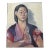 Vintage Impressionist Portrait Oil Painting of Woman Wearing Kimono For Sale