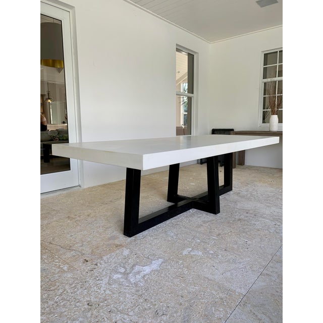 Custom Concrete Outdoor Dining Table Chairish