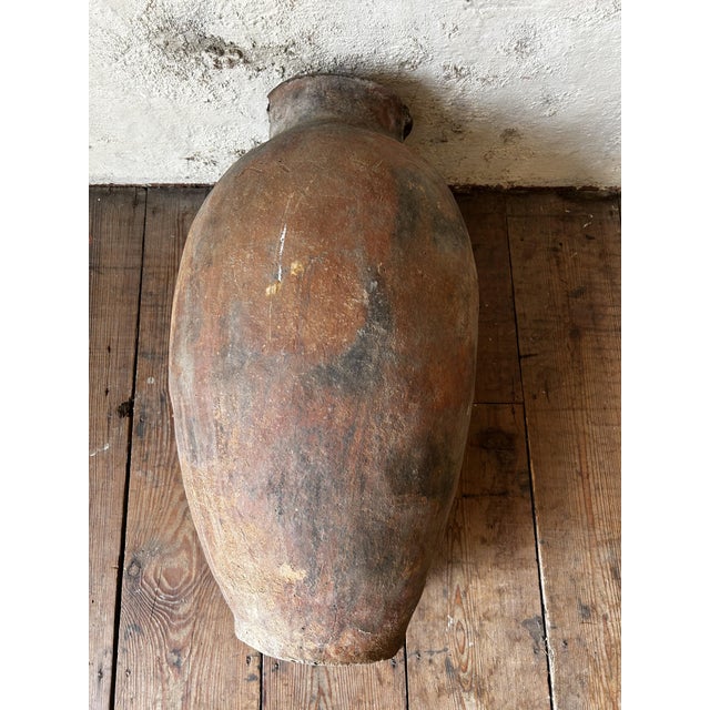 Large Antique Mediterranean Terracotta Olive Jar, 1900 For Sale - Image 9 of 10