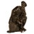An exceptional late 19th-century French School patinated bronze sculpture depicting a seated Christopher Columbus; the...