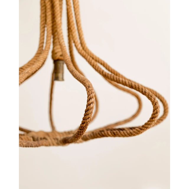 French Mid 20th Century Audoux Minet Pendant Light For Sale - Image 3 of 7