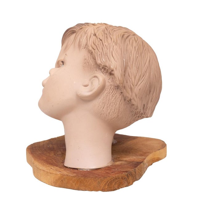Mid-Century Modern Boys Mannequin Heads, Holland, 1960s For Sale - Image 3 of 10