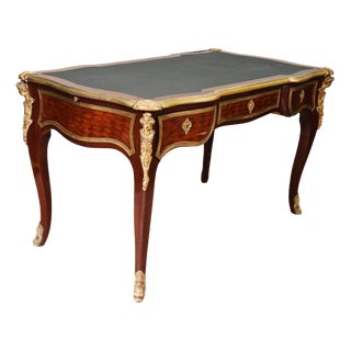 French Louis XV Revival Bureau Plat Desk, 1880 For Sale