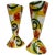Red Marilee Hall Pair of Colorful Glazed Pottery Goblets For Sale - Image 8 of 8