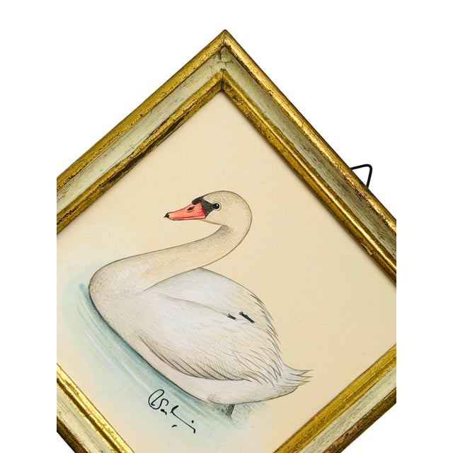 Hand-painted by master artists using acrylic paints and natural pigments, this swan painting is all about the detail....