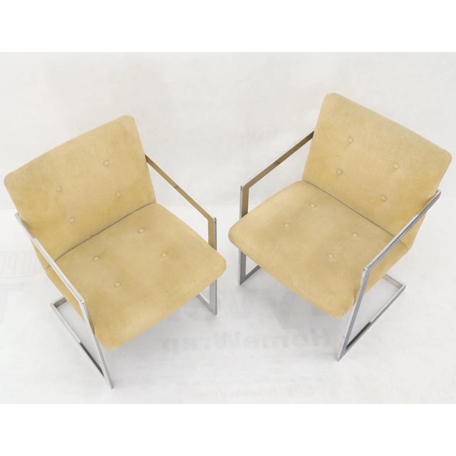 Set of 8 Chrome Milo Baughman Attributed Dining Chairs For Sale - Image 11 of 13