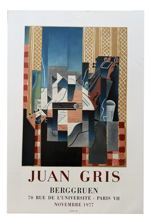 Juan Gris, Violin and Guitar Exhibition Poster, 1977, Print