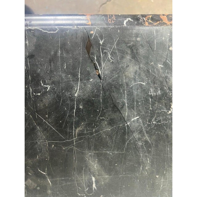 Monumental Painted Rococo Style Coffee Table W/ Marble Top For Sale - Image 11 of 12