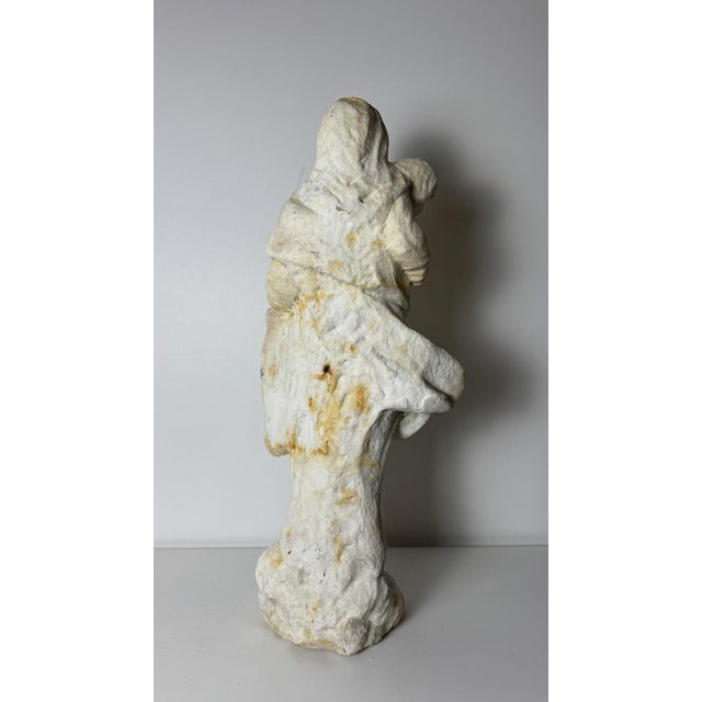White Madonna and Child, 16th Century, Statuary Marble For Sale - Image 8 of 9