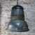 Large Vintage Industrial Blue Enamel Pendant Light For Sale - Image 4 of 5