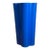 Vintage Blue Fluted Ceramic Vase For Sale