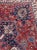 1920's Antique Deep Red and Blue Coloring Rug 10 6 X 13 For Sale In Milwaukee - Image 6 of 13