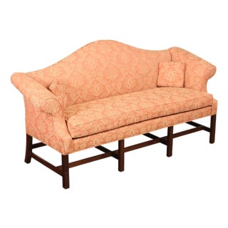 Kittinger Chippendale Style Mahogany Camel-Back Sofa Historic Newport Reproduction For Sale