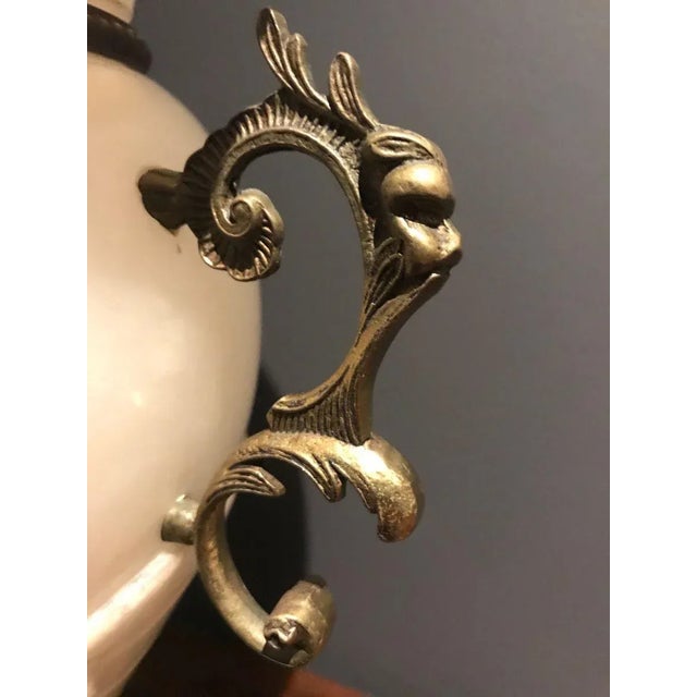 Alabaster and Brass Table Lamp For Sale - Image 15 of 18