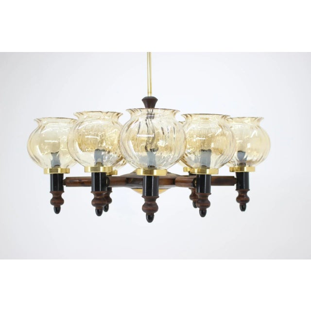 Large Vintage Chandelier, 1960s For Sale - Image 11 of 12