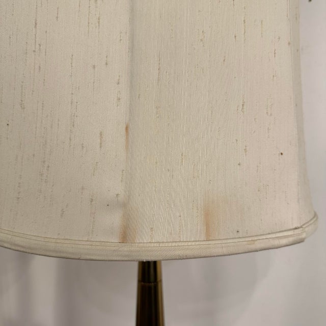 Mid Century Modern Pair of Brass Stiffel Table Lamps For Sale - Image 10 of 12