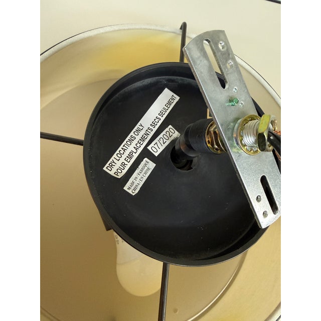 Textile Rejuvenation Conical Semi-Flush Mount For Sale - Image 7 of 12