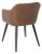 Wood Modern Accent Chair in Brown For Sale - Image 7 of 11