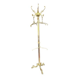 Vintage Brass Coat Rack, 1960s For Sale