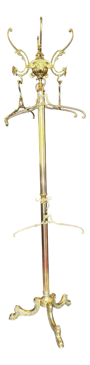 Vintage Brass Coat Rack, 1960s