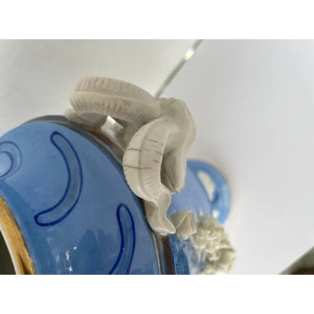 Blue Garniture Urns Louis XVI Sevres Style For Sale - Image 8 of 13