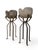 19th Century Carved Stone Planters on Wrought Iron Stands, 1880, Set of 2 For Sale - Image 9 of 10