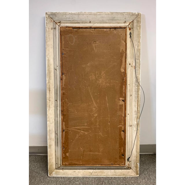 Tall 50" Antique Mantel Mirror or Dressing Mirror Beveled Glass For Sale In Richmond - Image 6 of 6