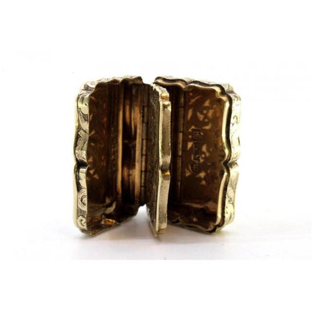Victorian Gold and Pata Vinaigrette Box For Sale - Image 9 of 10