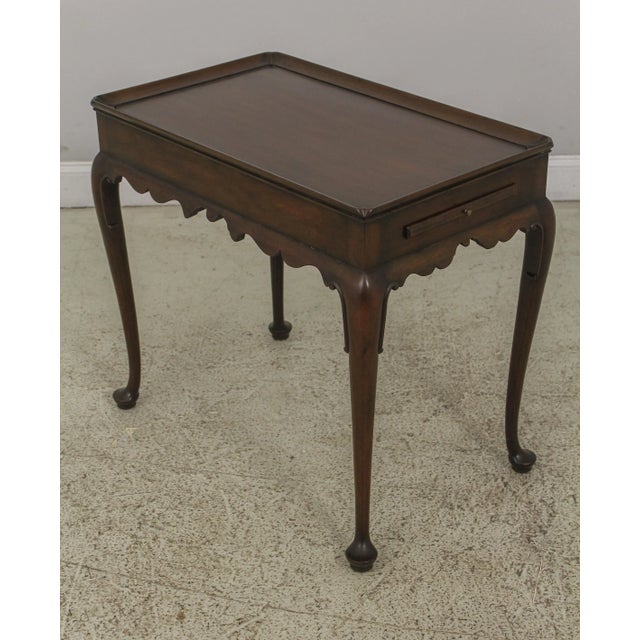 Kittinger Cw-8 Mahogany Tea Table Colonial Williamsburg For Sale - Image 13 of 13