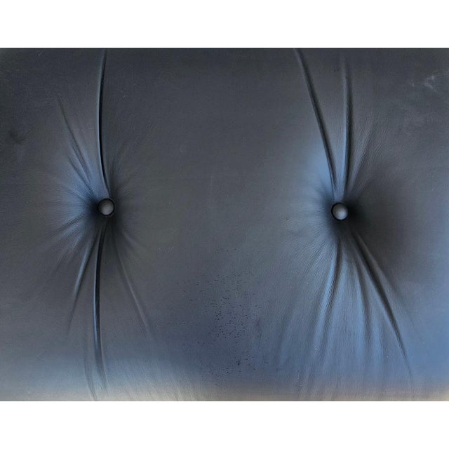 Mid-Century Modern Eames Leather Ottoman by Herman Miller For Sale - Image 13 of 17