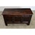 A French, solid oak coffer from the 1800s, this heavy storage trunk has a paneled exterior counterbalanced with hand-...