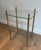 Brass side table with 2 glass shelves French work, Maison Jansen Circa 1940 For Sale - Image 12 of 12