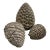 Late 20th Century Concrete Pinecones - A Grouping of Three Garden Sculptures For Sale