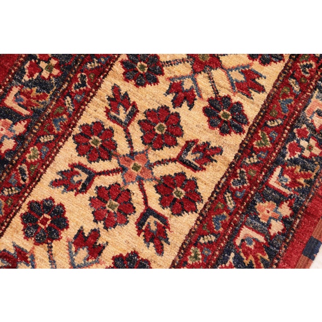 Textile Tribal Super Kazak Red/Beige Wool Rug - 7'8'' X 11'2'' For Sale - Image 7 of 10