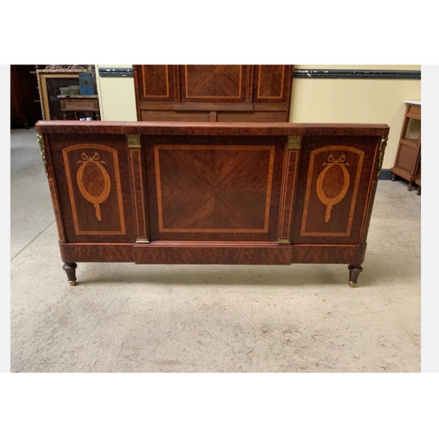 Antique Bed in Rosewood, 1890s For Sale - Image 4 of 11