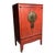 19th Century Elegant Antique Red Chinese Cabinet Wedding Chest For Sale