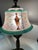 1930s Art Deco Signed Pairpoint Reverse Painted Lamp W/Bronze Base For Sale - Image 11 of 12