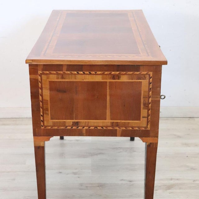 Antique Inlay Walnut Writing Desk, 1800s For Sale - Image 5 of 18